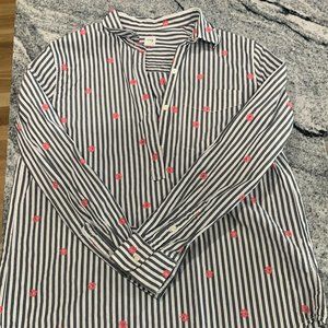 Gap Striped Flower Shirt